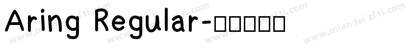 Aring Regular字体转换